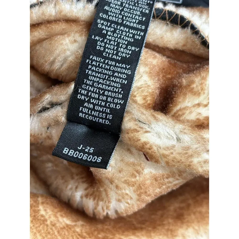 Jordan Craig Jacket Boys 8 Black Tan Sherpa Lined Aviator Bomber Zip Moto Coat